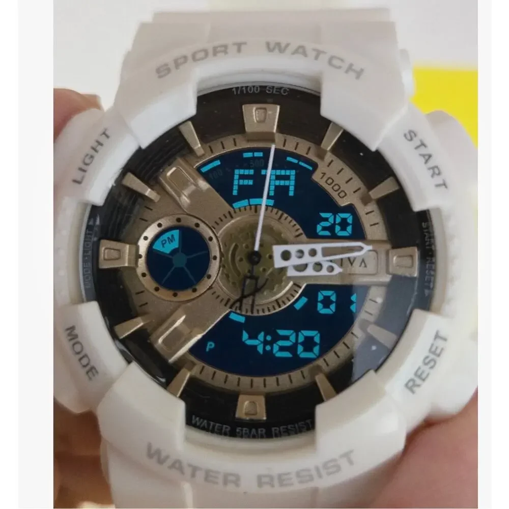 Activa Pixel X Invicta White Digital Unisex Sport Watch 50mm (ACW499-006)